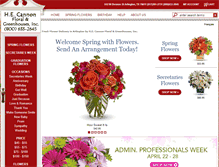 Tablet Screenshot of cannonfloral.com